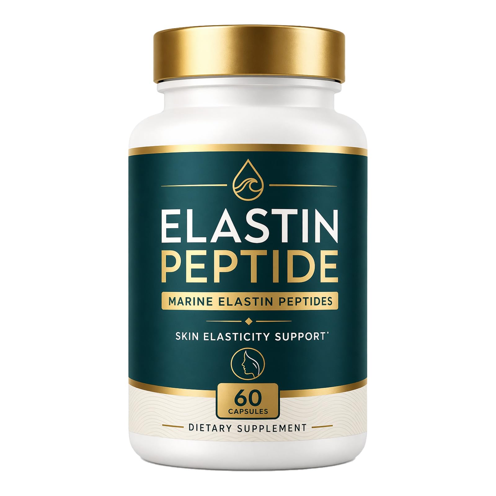 Elastin Peptide Skin Tightening 𝐒𝐮𝐩𝐩𝐥𝐞𝐦𝐞𝐧𝐭, Skin Elasticity, Easy Daily Routine, 60 Count