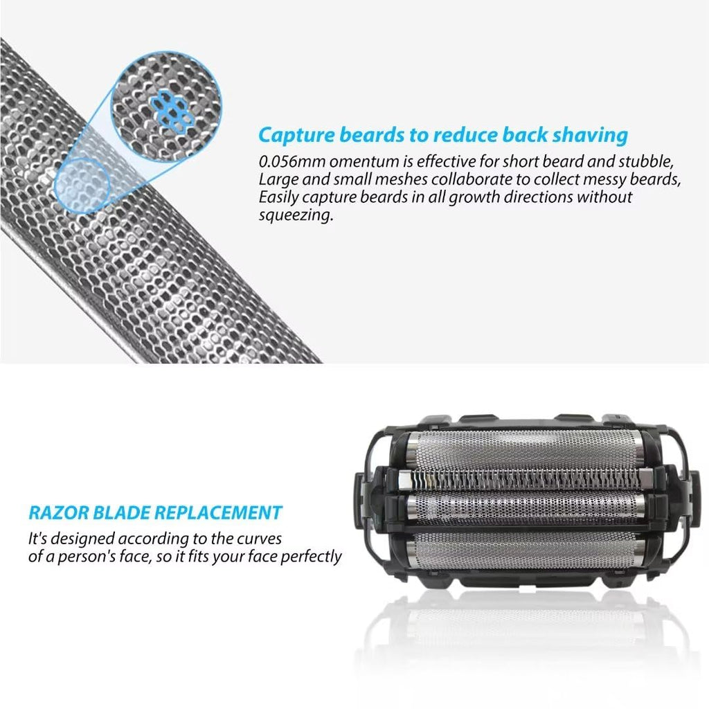 Zafina-UP Upgraded WES9165PC Replacement Shaver Outer Foil Set Compatible for Panasonic ARC4 shaver ES-LA63AA ES-LA63-S