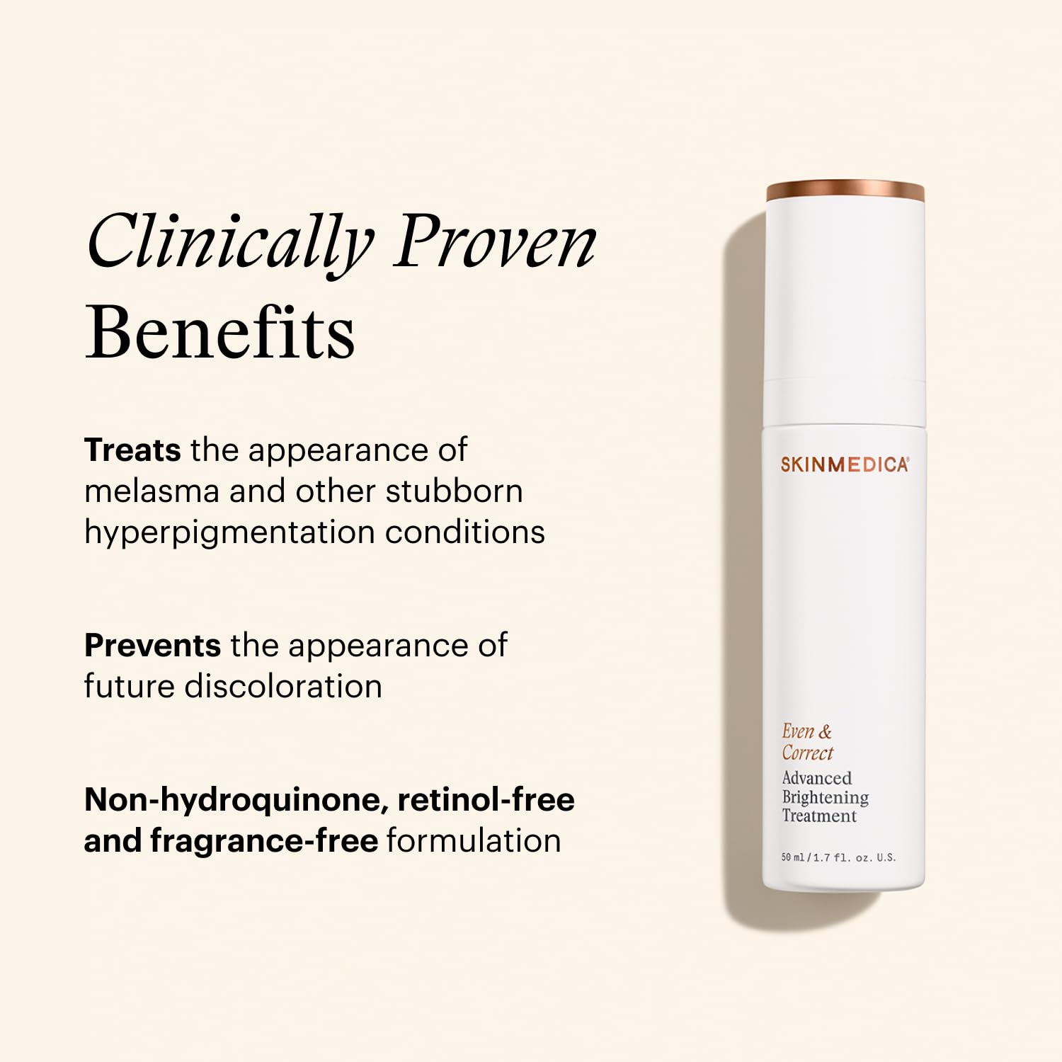SkinMedica Even & Correct Advanced Brightening Treatment Face Serum (NEW PACKAGING), Addresses the Appearance of Dark Spots, Hyperpigmentation & Melasma for Aging Skin,1.7 Fl Oz