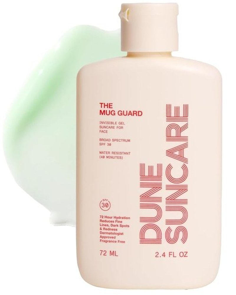 Mug Guard Gel Sunscreen for Face - Reef Safe & Water-Resistant SPF 30 | 72-Hour Hydration, Anti-Aging, Non-Greasy (2.4 Fl Oz)