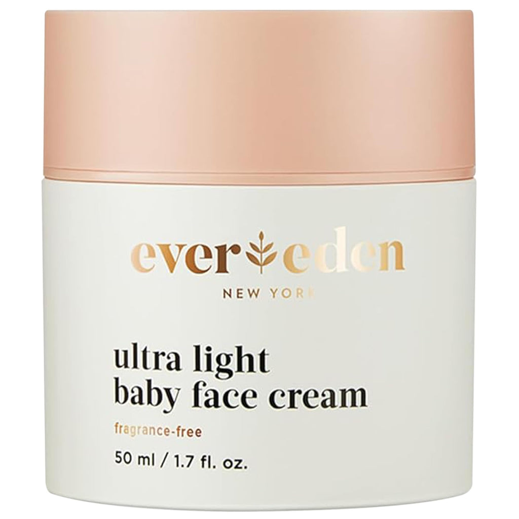 Evereden Ultra Light Baby Face Cream, 1.7 oz | Clean Baby Care | Non-toxic and Fragrance Free Moisturizer | Clean Ingredients