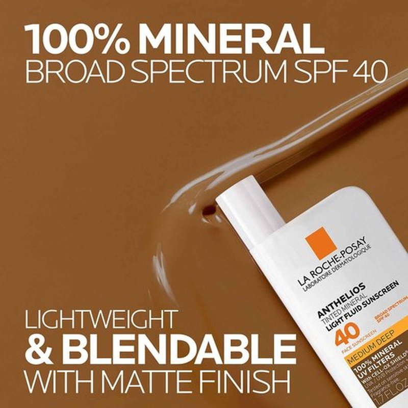 La Roche-Posay Anthelios Sunscreen SPF 40 - Ultra-Light, Oil-Free Face Sunscreen with Matte Finish