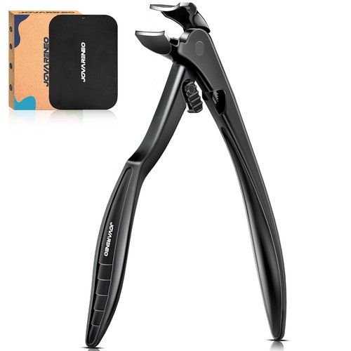 Toenail Clippers for Seniors, Angled Head Large Toe Nail Clippers for Thick Toenails, Wide Jaw Clippers, Heavy Duty Ergonomic Anti-Splash Cutter, Upgraded Long Handled Toenail Clippers