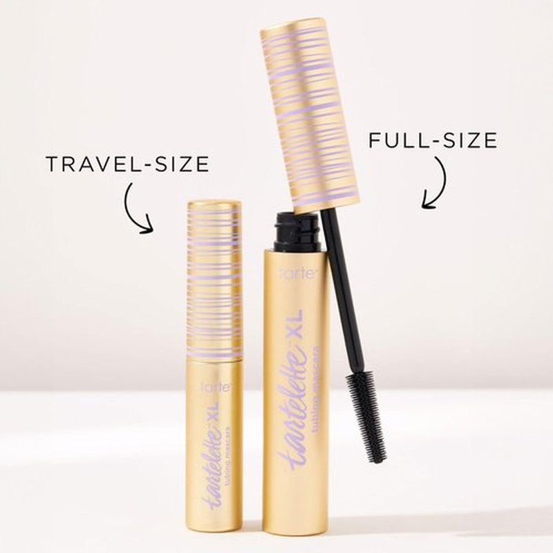 tarte tartelette XL tubing mascara – Lash Extensions in a Tube with Peptide, Extra-Bold Buildable Length & Volume, Smudge-Proof Longwear, Easy-to-Remove, Vegan & Cruelty-Free, full size, brown