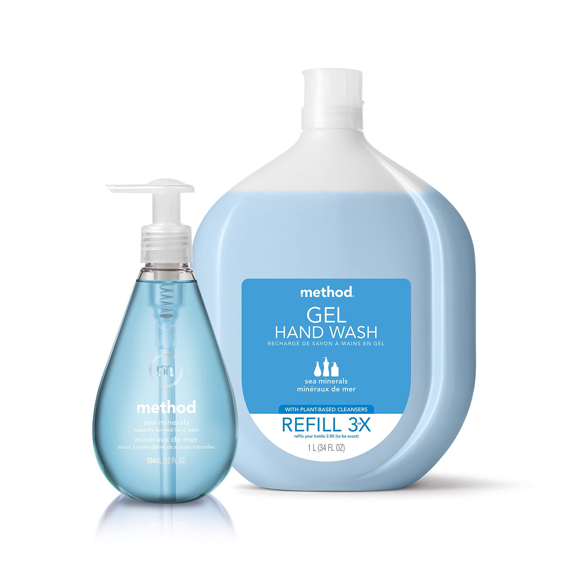Method Gel Hand Soap, Sweet Water, 12 oz, 1 pack, Packaging May Vary