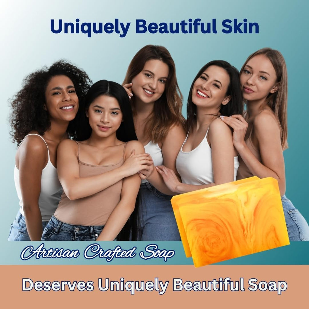 CLERZENA Honey Kojic Acid and Turmeric Soap for Dark Spots | Vitamin C & E, Retinol, Collagen Kojic Acid Soap Bar | Dark Spot Remover for Face | Turmeric Face Soap for Women and Men