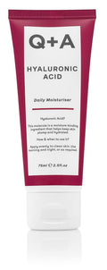 Q+A Hyaluronic Acid Daily Moisturizer - Hydrating Face Cream with Polyglutamic Acid | 75ml, Fragrance-Free Skincare for Soft, Even Skin