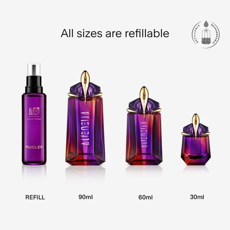 MUGLER Alien Hypersense Eau de Parfum | Women's Floral & Woody Fragrance with Green Mandarin & Jasmine - Long Lasting
