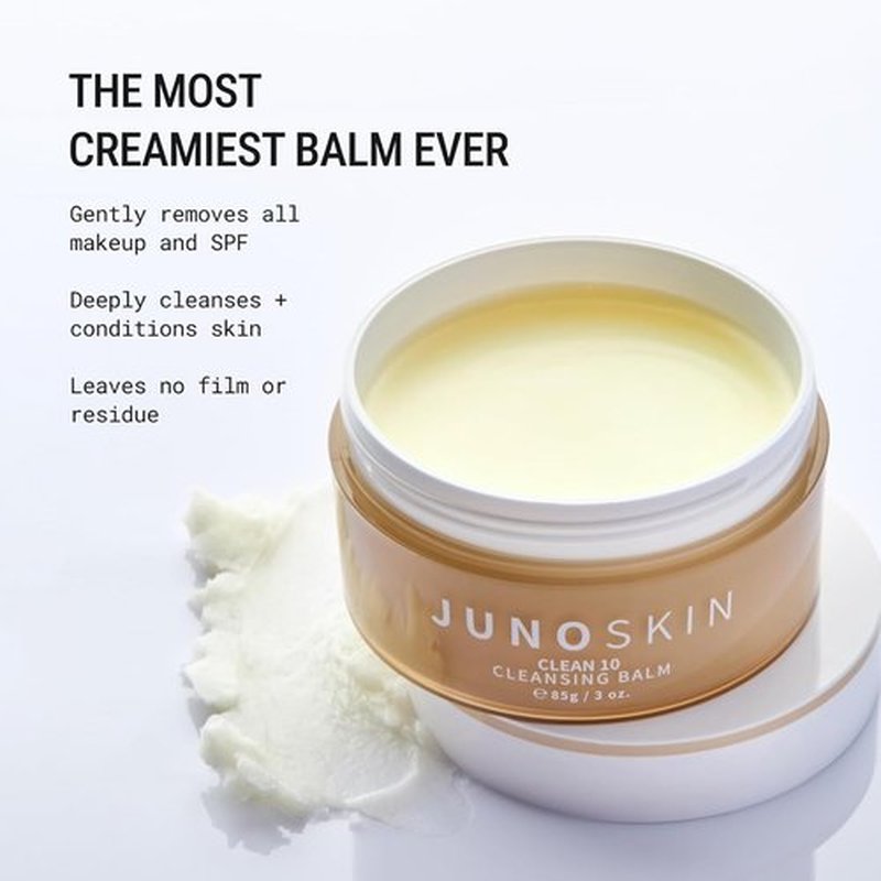 JUNO & Co. Clean 10 Cleansing Balm - Gentle Makeup Remover with 10 Ingredients | 85g / 3.0oz