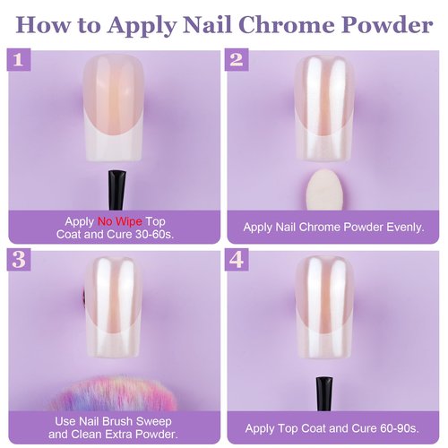 Teenitor French Tip Nails - Long Square Press On Nails, 15 Sizes