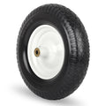 GICOOL 16" Solid Wheelbarrow Tire, 4.80/4.00-8" Flat-Free Tire and Wheel, 6" Centered Hub, 5/8" Axle Bore Hole for Wheel Barrow Garden Utility Cart Replacement