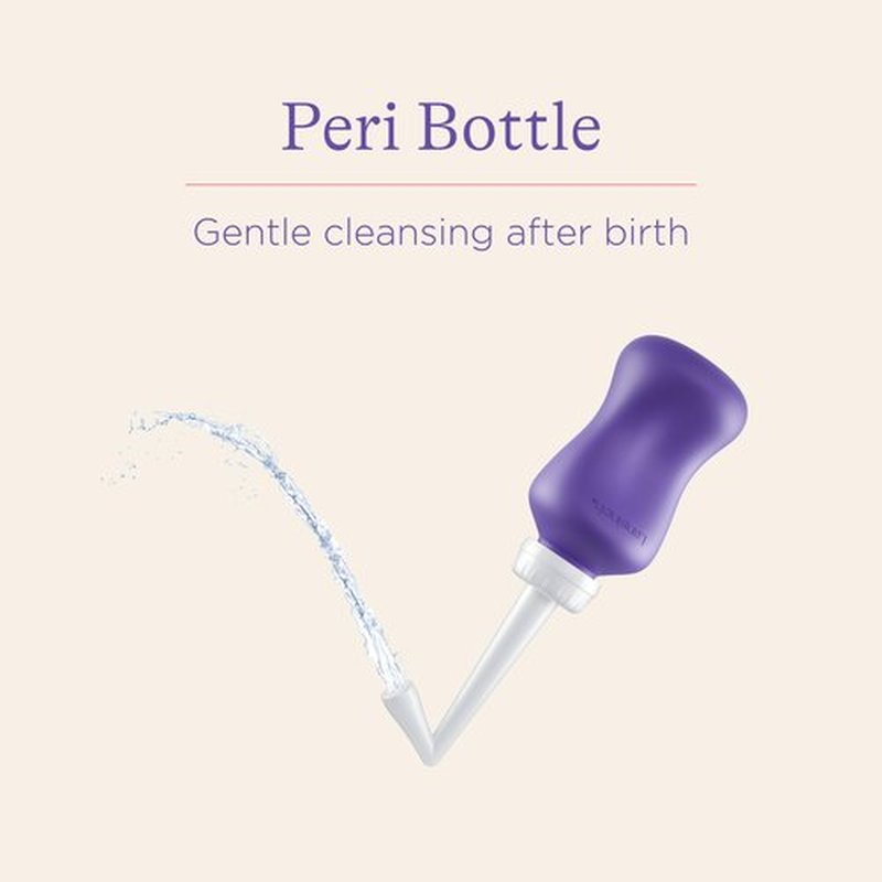 Lansinoh Postpartum Recovery Essentials Kit | 8-Piece New Mom Gift Set with Peri Bottle, Herbal Spray & Ice Packs for Soothing After Birth Care