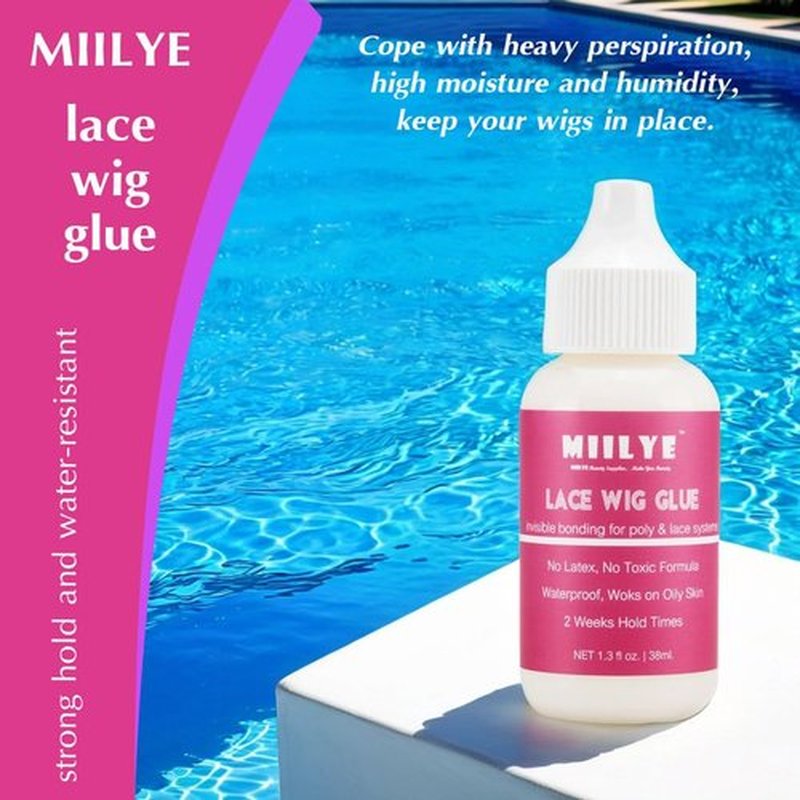 MIILYE Wig Glue Spray Set for Front Lace | White Glue and Remover With Melting Band | Lace Kit for Wig Installation