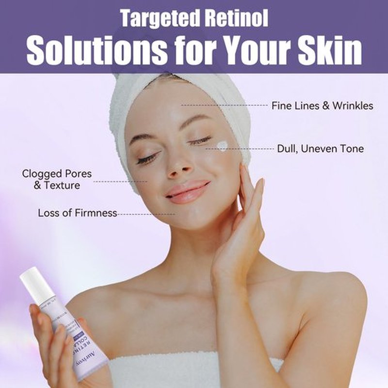 Retinol Collagen Instant Face Lift Cream for Face, Neck Firming Tightening Anti Aging Wrinkle Repair Serum for Neck & Décolleté, Hyaluronic Acid Moisturizer for Women & Man 2.0 FLoz