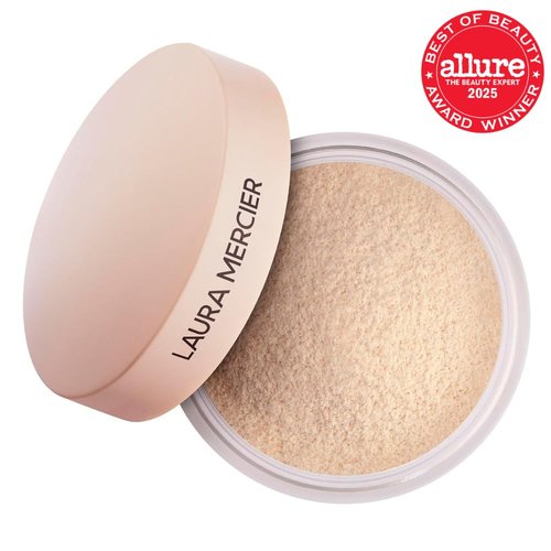 Laura Mercier Translucent Loose Setting Powder - Talc-Free, Ultra-Blur, 16HR Hydration, Mint Green Color Corrects Redness