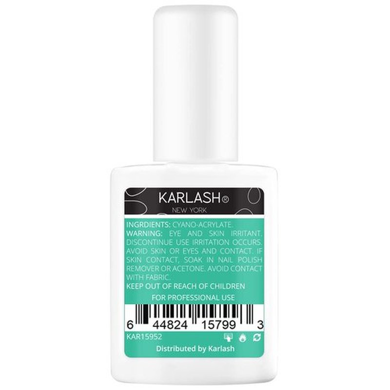 Karlash Professional Dip System Brush On Glue Gel 0.5 oz & Resin Gel Glue Activator 1 oz.