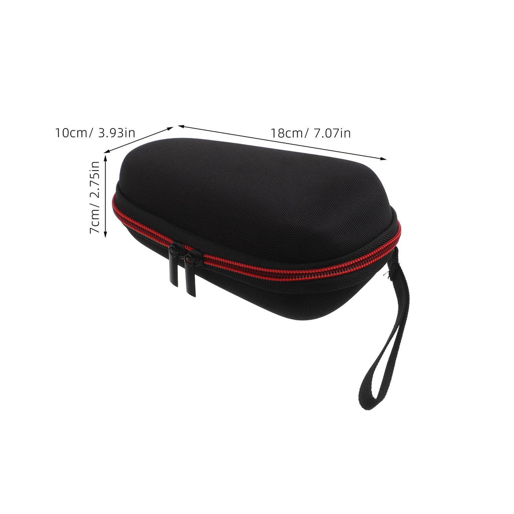 GALPADA Universal Electric Shaver Protective Case Red Dual Zipper Shockproof Travel Bag Portable Razor Holder for Outdoor Camping