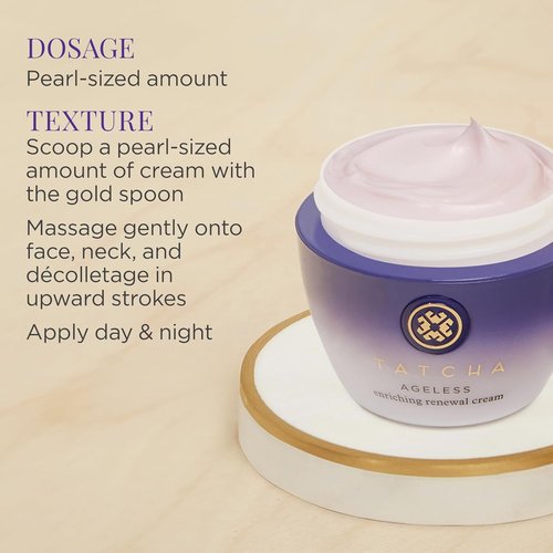 TATCHA Ageless Renewal Cream - Moisturizing Skin Cream for Firmer Skin & Fine Line Reduction | 55 ml / 1.86 oz