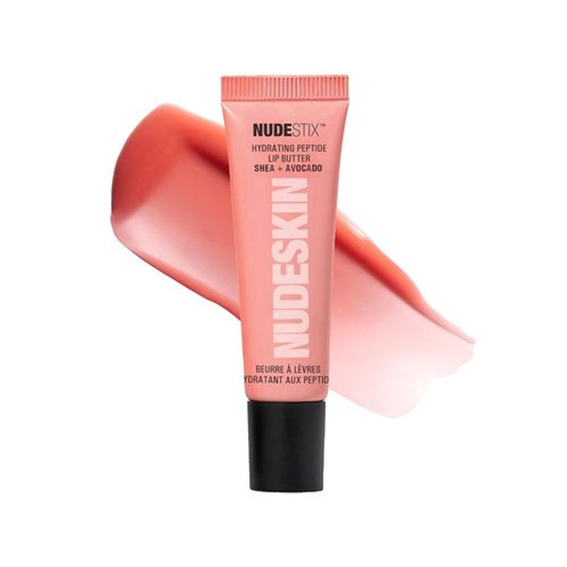Nudestix Hydrating Peptide Lip Butter - Glossy Lip Balm with Avocado & Shea Butter for Hydration | Vegan & Cruelty-Free