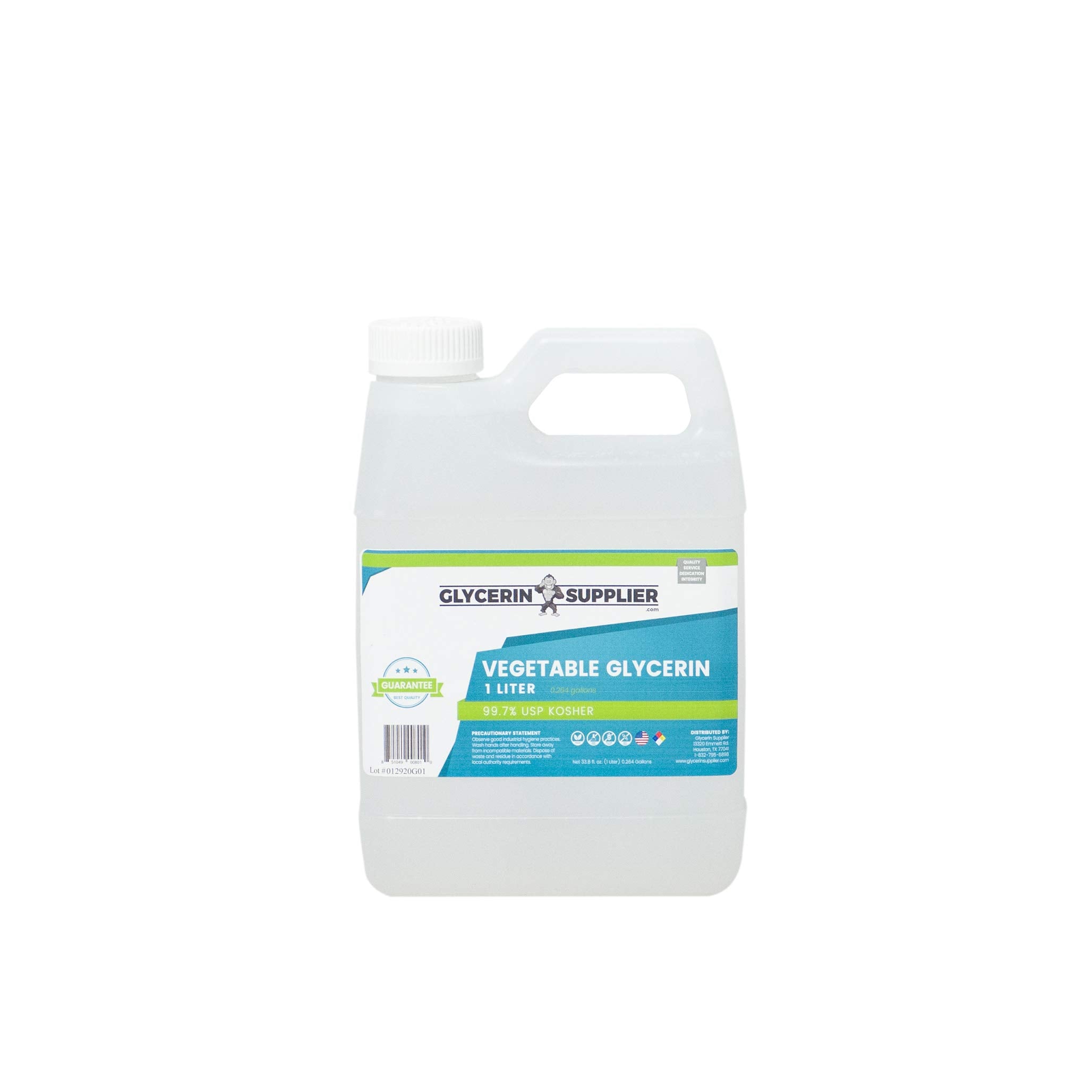 Vegetable Glycerin - 1 Liter (33.814 oz.) - Pure USP Food and Pharmaceutical Grade - Non GMO - Vegan - Sustainable Palm Derived - Humectant, Crafts, DIY, Extracts