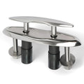 Boat Cleats 316 Stainless Steel 6 Inch Flush Mount Retractable Dock Cleats Smooth Silent Damped Design Heavy Duty Marine Cleat Corrosion Resistant for Boats and Docks