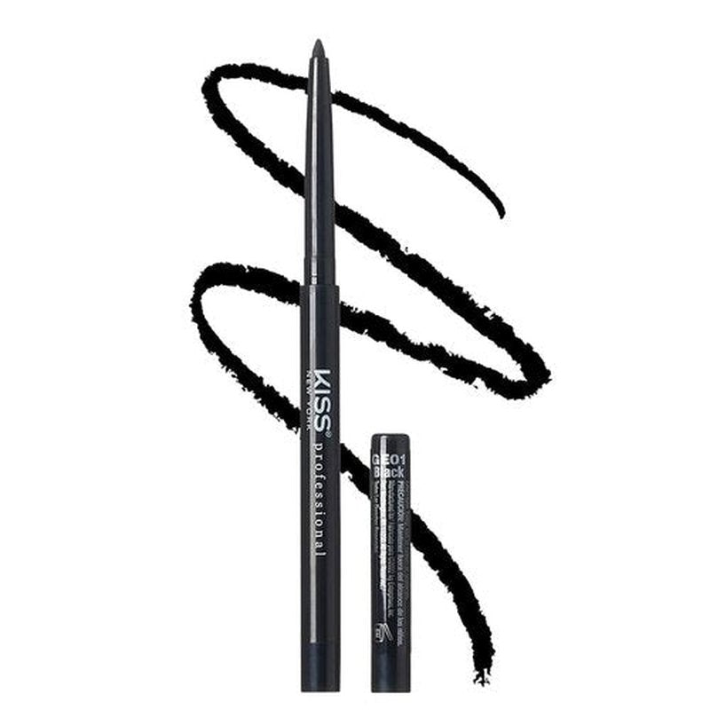 KISS NEW YORK Pro Intense Gel Eyeliner - Waterproof, Smudge-Proof & Long Lasting Pencil (Black)