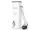 AKIYRO Derma Roller 0.30mm - Microneedle Roller with Storage Case - 192 Micro Needling Dermal Tool for Face, Beard, Scalp & Body - At Home Microneedling Skin Care for Women & Men (Black)