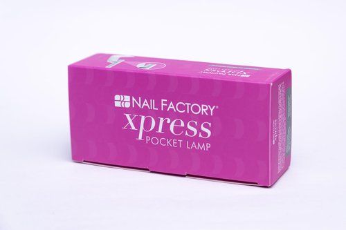 Nail Factory Xpress Pocket LED Lamp, 3W, 20/60 Second Timer, Multi-Position Base (RED)