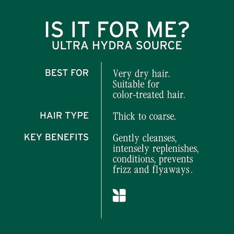 Biolage Ultra Hydra Source Shampoo & Conditioner Set | Moisturizes & Deeply Conditions Dry Hair, Vegan & Silicone-Free