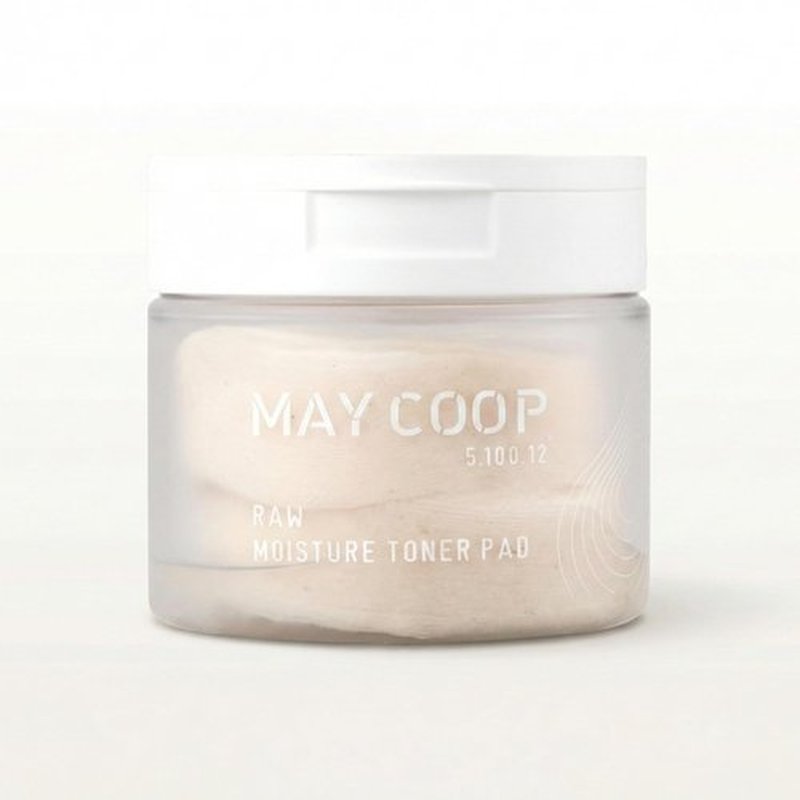 MAY COOP Raw Moisture Toner Pads | Korean Hydrating & Exfoliating Cotton Pads, 75% Maple Sap | Redness Comfort, Skin Balancing & Smooth Texture | 70 Count
