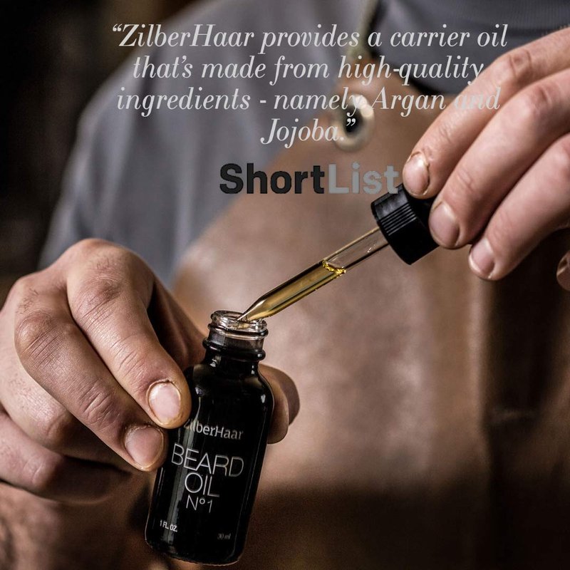 ZilberHaar Beard Oil Bundle - Nourishing Oil, Brush & Comb for Healthy Grooming