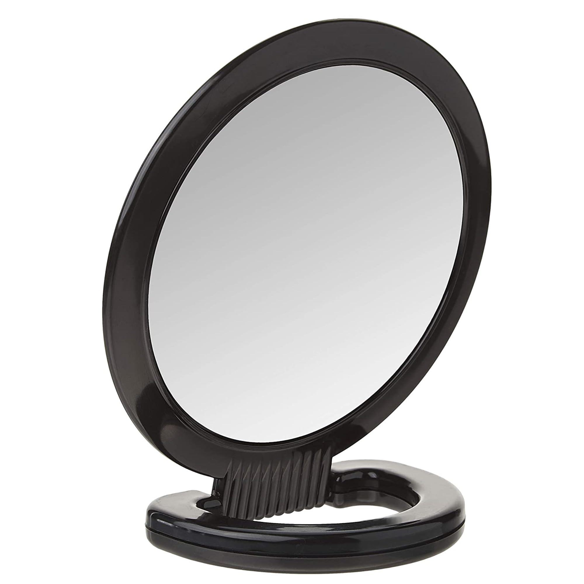 Diane Hand Mirror – Double-Sided 1X and 3X Magnification, Lightweight Portable Handheld Mirror with Handle, Ideal for Makeup, Shaving, & Everyday Beauty, Compact Size for Travel & Gym – 6" Diameter