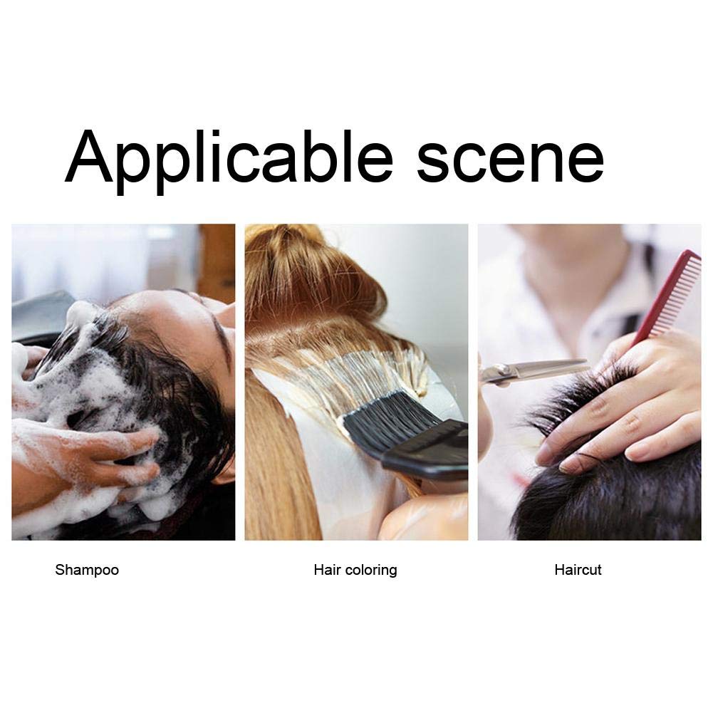 ZJchao 50pcs Disposable Hairdressing Cape, Adjustable and Clear Barber Cape Cutting, Dyeing, Perming, Coloring, 64 x 82cm