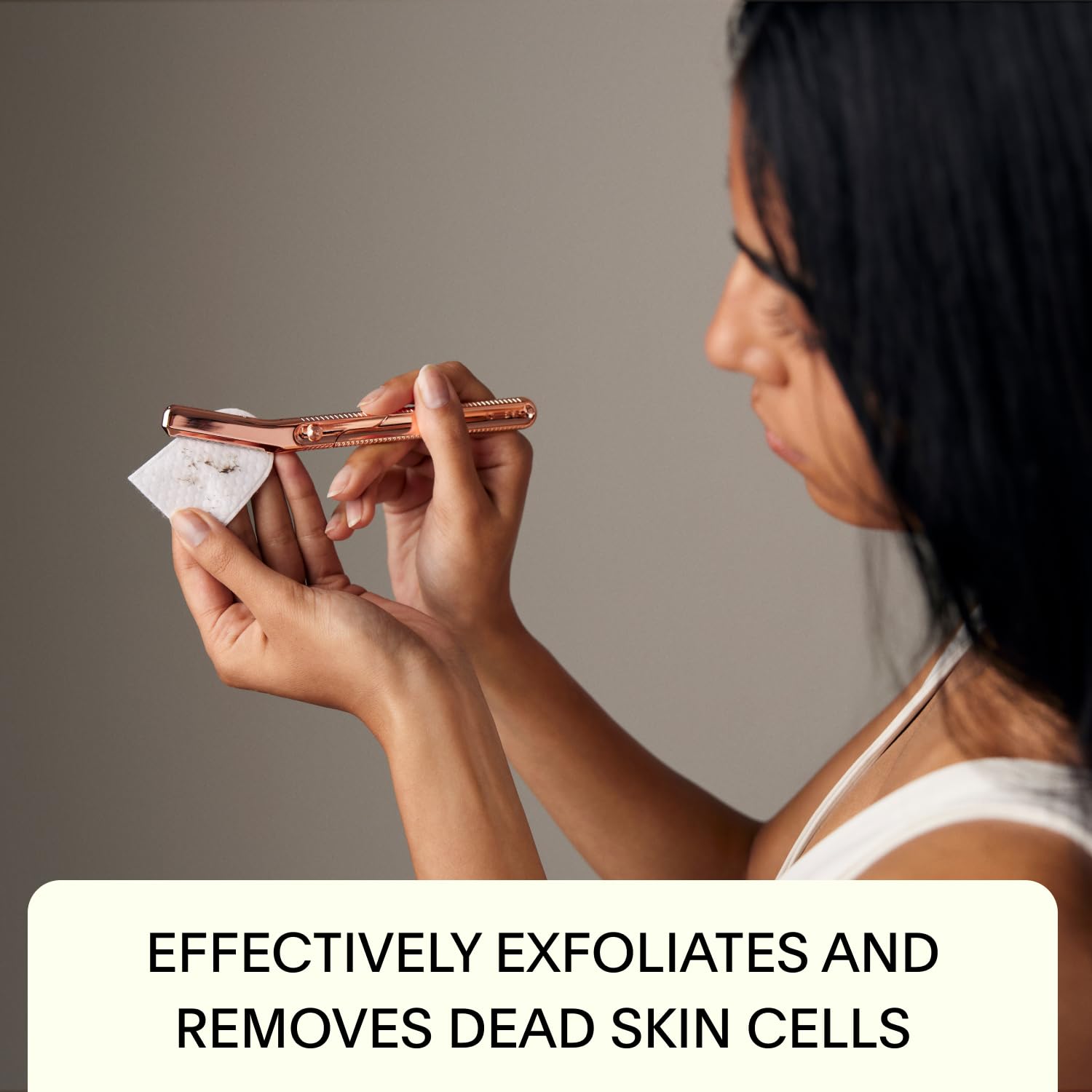 Leaf Shave | Leaf Dermaplaner Kit, All-Metal Reusable Dermaplane Razor and Exfoliating Tool for Women, Includes Matching Stand and 10-Pack of Refills - Mercury