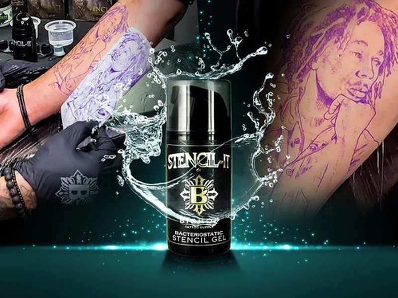 Bishop Tattoo Supply Stencil-It Stencil Gel, Tattoo Transfer Gel, Tattoo Stencil Gel, Tattoo Supplies, Tattoo Accessories for Professional Tattoo Artists, Made in USA, 3.3 Ounces