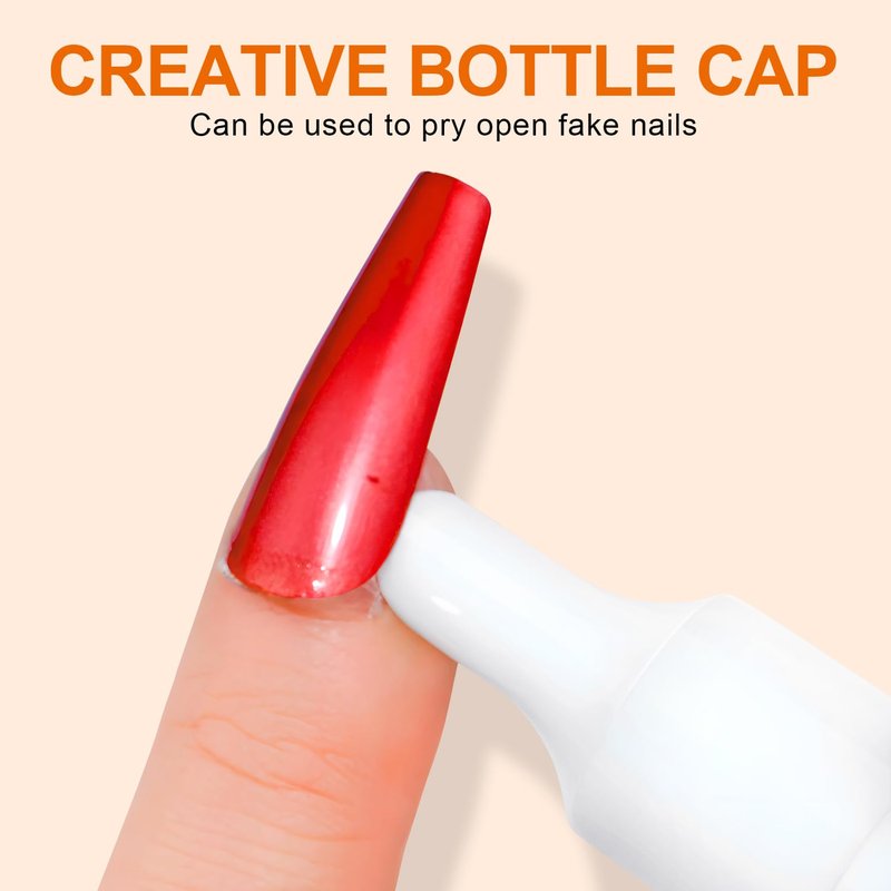 YTRUNS Nail Glue Remover for Press on - 10ML Press On Nail Remover,eatures a pry-off cap for easy,nail removal Remover Easy Removal Debonder for Glue on Tips,containing vitamin E(3 pcs)