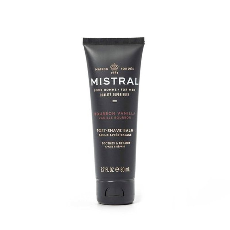 Mistral After Shave Balm - Bourbon Vanilla | Hydrating Aloe & Jojoba Oil Formula | 2.7 Fl Oz, Non-Greasy Moisturizer