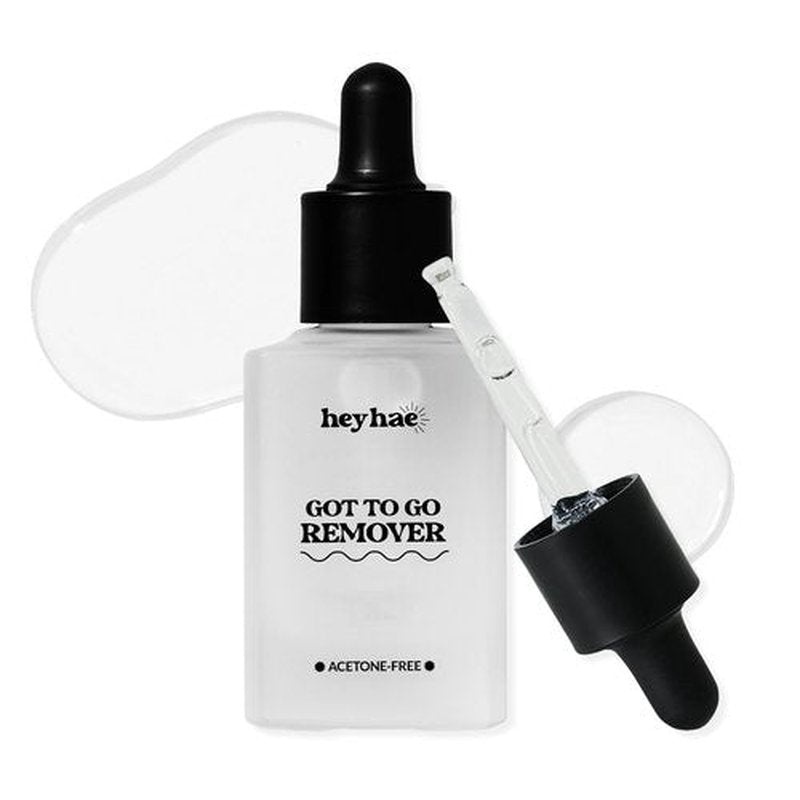 Heyhae Got To Go Remover - Semi-Cured Gel Nail Strip Remover | Non-drying Hypoallergenic Solution | Gentle and Moisturizing Acetone Free Formula