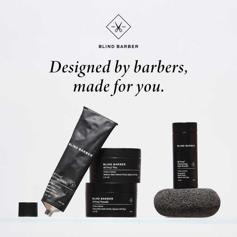 Blind Barber Aluminum-Free Deodorant - Naturally Derived Men's Stick with Shea Butter & Coconut Oil - Odor-Fighting Tonka Bean Scent (2.3 oz)
