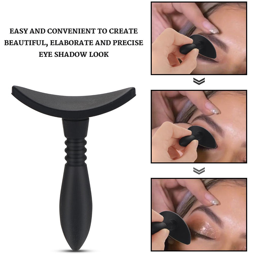 Silicone Eyeshadow Stamp Crease Applicator, Reusable Flexible Eye Shadow Tool for Smokey & Makeup, Easy Makeup Stencil for Beginners, Party Wedding Daily Use