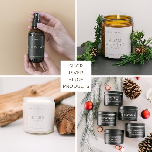 River Birch Balsam & Cedar Scented Natural Hand Soap -Handmade -Moisturizing Hand Wash with Amber Glass Dispenser - Luxury Scented Hydrating Hand Soap - Vegan and Non-Toxic -16 Fl Oz