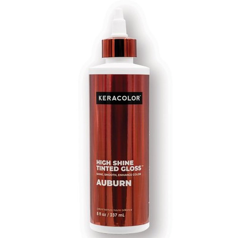 Keracolor High Shine Tinted Hair Gloss - Sheer Auburn In-Shower Color-Enhancing Treatment | 8 Fl Oz