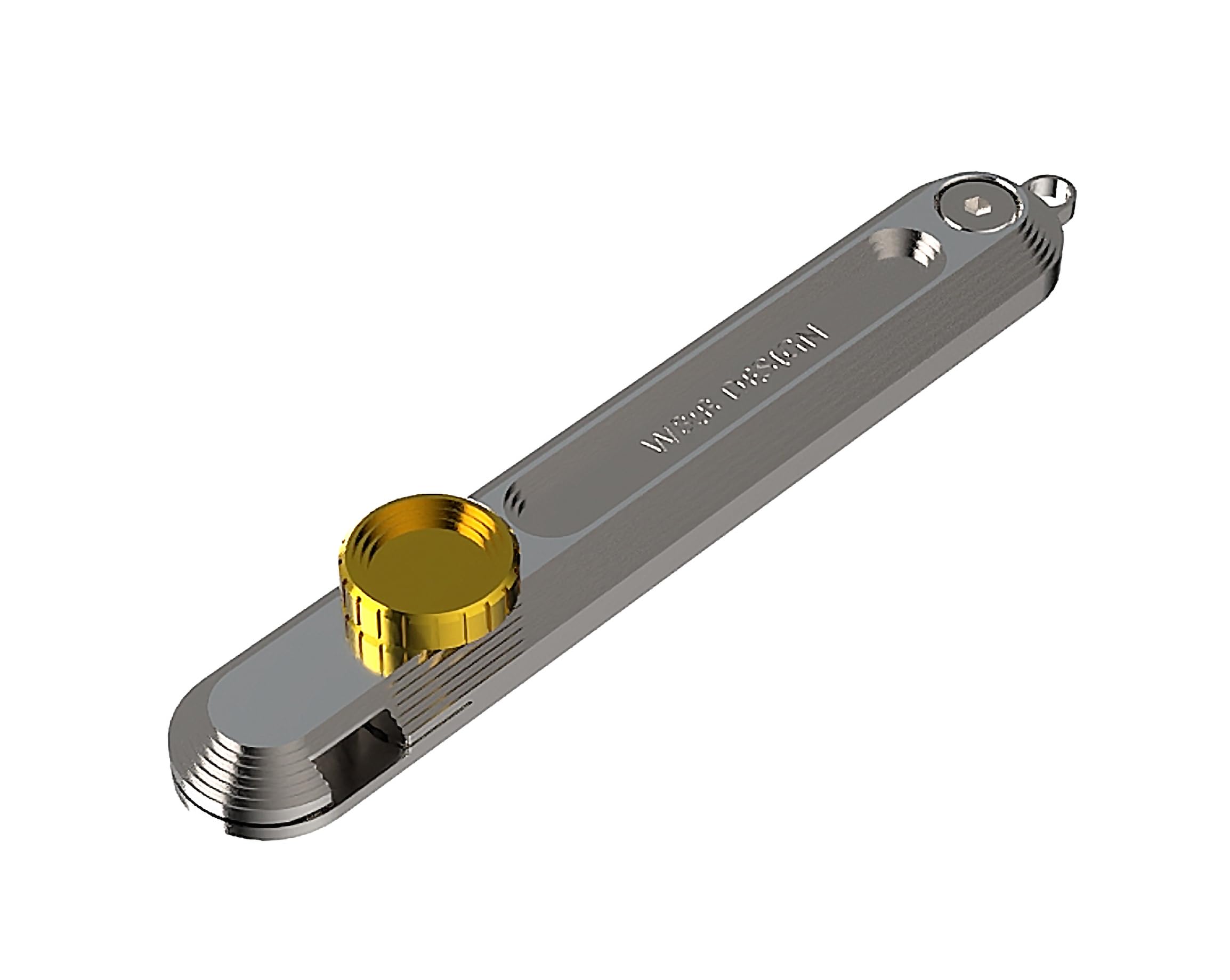 W&B DESIGN MiniEdge One-Blade Utility Tool – Portable Cutting Tool with Quick-Attach System – Stores & Deploys 1 Hobby Blade – Compact EDC for Travel, Work, or Outdoors
