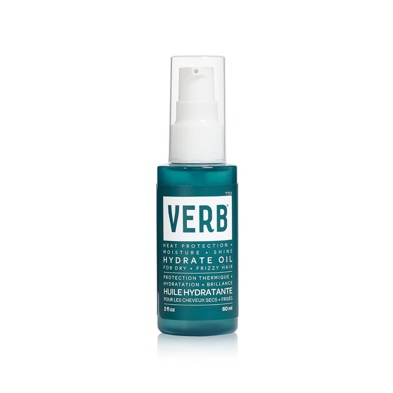 VERB Hydrate Oil - Moisturizing Shine Enhancer - Smooths Frizz & Protects Heat - Amber + Warm Jasmine Scent