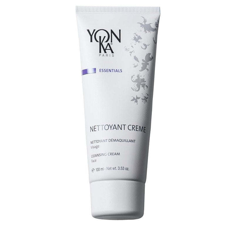 Yonka Nettoyant Creme - Cleansing Makeup Remover Cream with Calming Peppermint | 3.53 oz for Sensitive Skin
