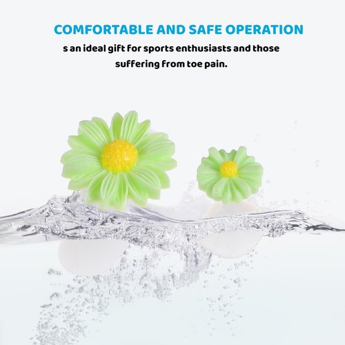 Flower Silicone Toe Separators for Women, Pedicure Toe Spacers Nail Separators for Comfortable Manicure and Nail Polish Application Reusable Dividers for Home and Salon Use
