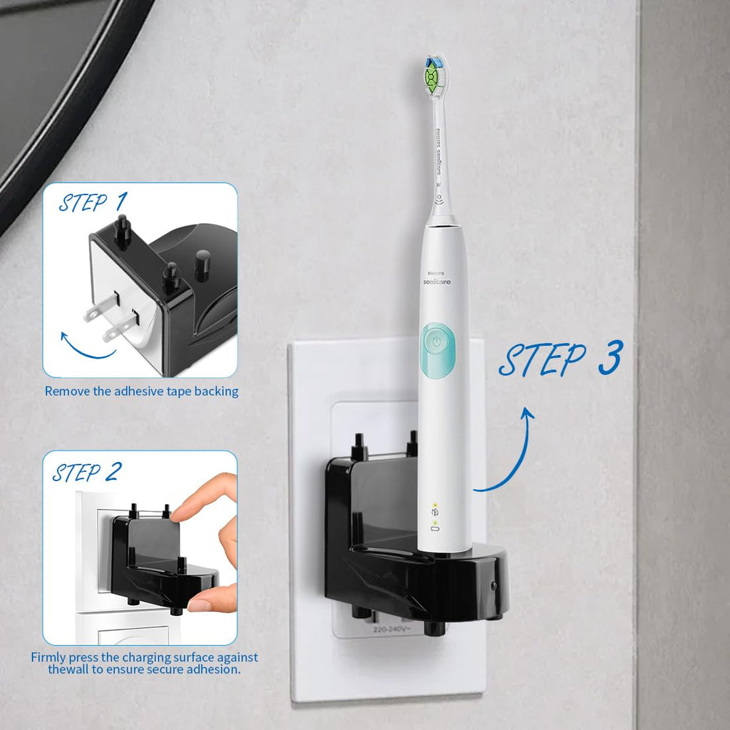 Wall Charger for Philips Sonicare Electric Toothbrush, Wireless Electric Toothbrush Wall Charger for Philips Sonicare HX6100/ HX3000/ HX6000/ HX8000/ HX9000 Series, White