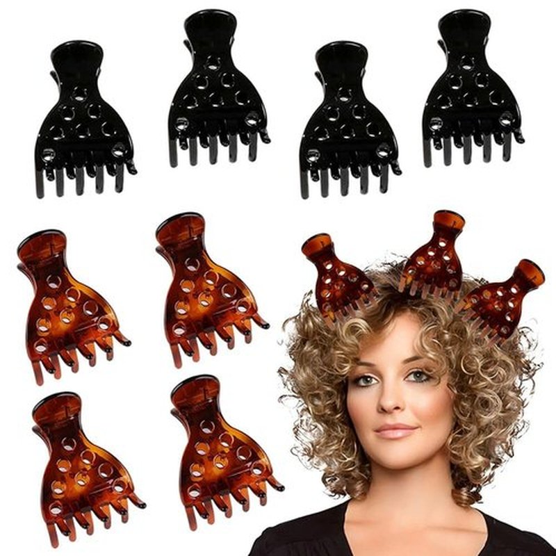 8 Hair Volume Clip for Thick Hair, Root Clips for Curly Hair Volume, Claw Clips for Women Root Lifting for Bounce Curl