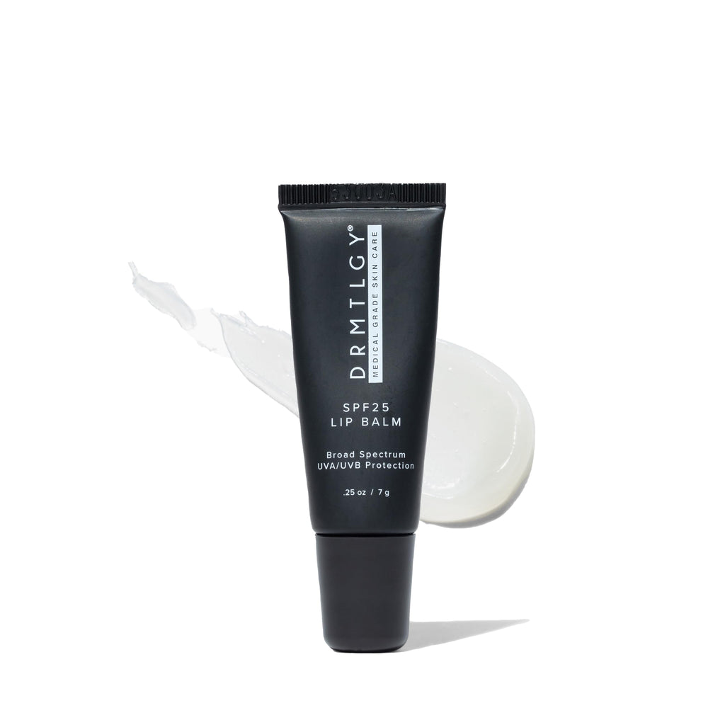 DRMTLGY SPF 25 Lip Balm – Hydrating & Nourishing Lip Protection with Avocado, Shea Butter & Cocoa Butter – Broad Spectrum UVA UVB Shield – Non-Sticky, Smooth Finish – .25 oz