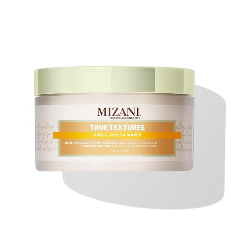 Mizani True Textures Coil Stretch Cream - Non-Drying Soft Hold Curl Cream for Curly & Coily Hair